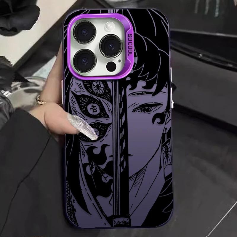Etui na telefon komórkowy Anime Ghost Destroyer Blade Black Dead Mu Apple 17PRO iPhone13promax odporne na upadek etui ochronne AIR