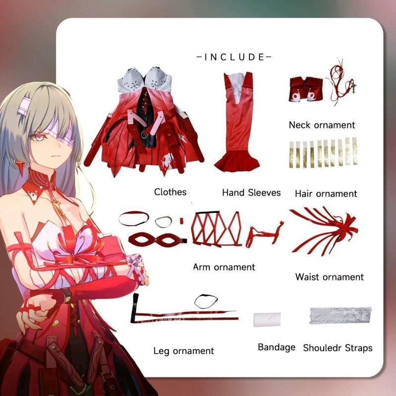 

Фролова Костюм для косплея персонажа Wuthering Waves, декоративный, для выступлений XS