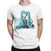 Hatsunes Mikus Manga TShirt Men Women Anime  Awesome Pure Cotton Tee Shirt Round Neck Short Sleeve T Shirt Plus Size Tops