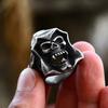 Gothic Skull Open Adjustable Ring Men Women Vintage Punk Statement Jewelry Plated
