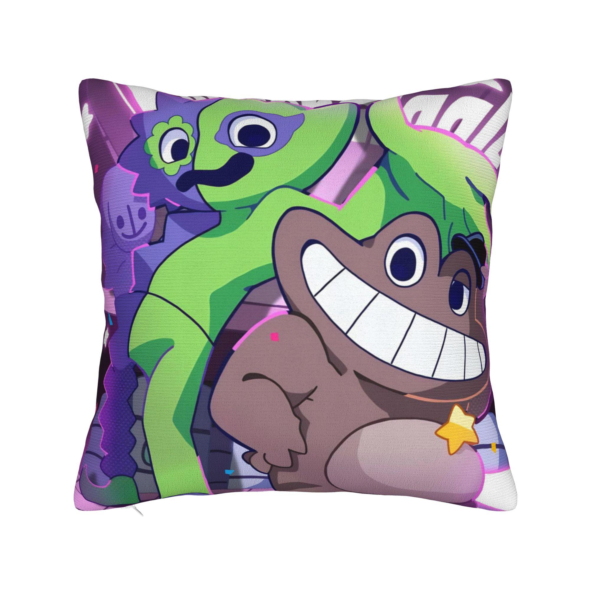 

Garten of Banban Funny Games Pillow Covers Merch Printed Cushion Cover Gift Pillow Case Cover Living Room Multi Size 12x12Inch