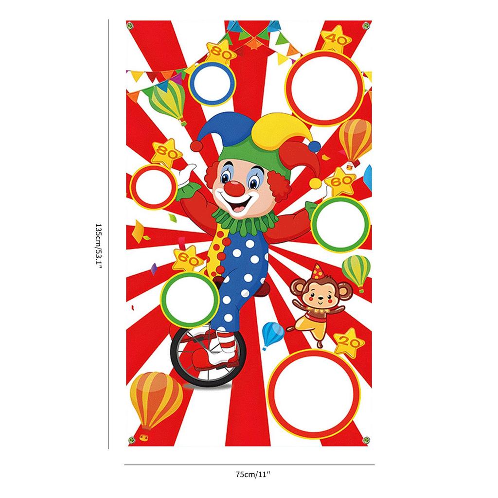 Carnival Bean Bag Toss Set with Ring Toss and Logo Bucket for Sensory Integration Training