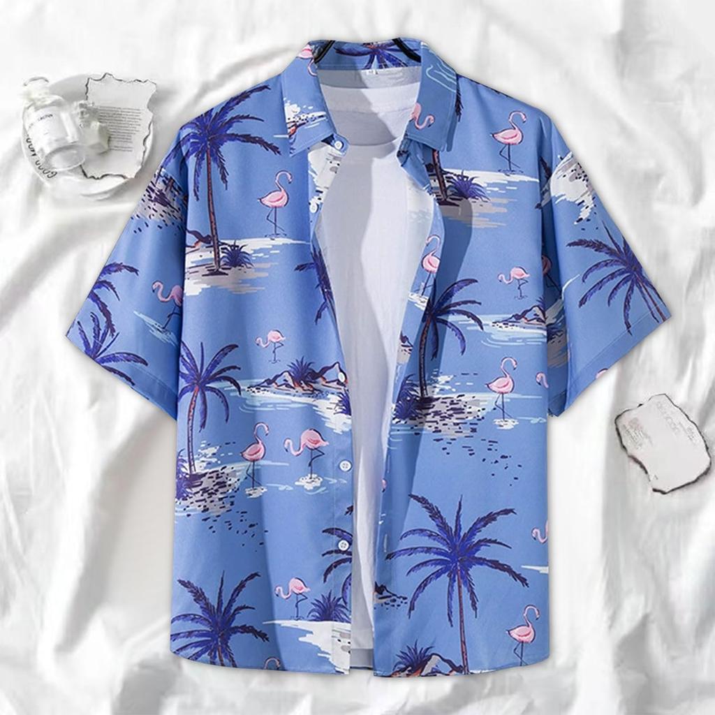 Joyesplay Aloha Shirt for Men and Summer Beach UV Short 5 Perfect for the Summer Loose Unisex Type Women, Shirt, Quick-Drying Polyester, Protection,