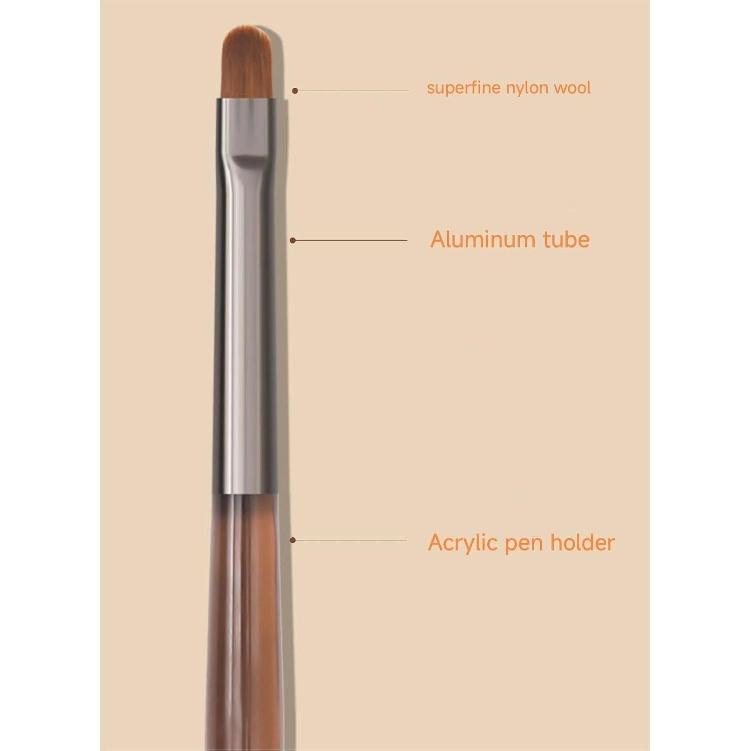 Nagelkunst Pinsel Set, 9 Stück Nagel Design Malpinsel, Professionelle Nagelkunst Design Pinsel, Nagel Feine Liner Pinsel, Braun