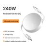 Retractable Dual-Head Fast Charging Cable for Apple & Huawei with Custom Logo