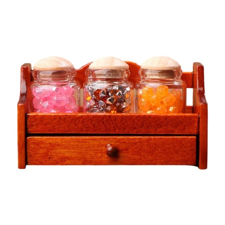 Sealed Jar Shelf Model Figure For Doll House Kitchen 1/12 Scale Miniature Furniture Realistic Crafting Project Accessory