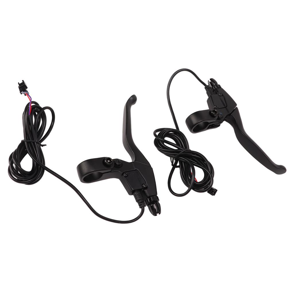 Electric Bike Brake Lever Aluminum Waterproof Brake Handle Electric Brake Levers Replacement Parts Black
