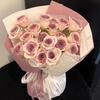 Qixi Festival Gift: Luxurious Plum Sauce Scented Soap Bouquet for Girlfriend