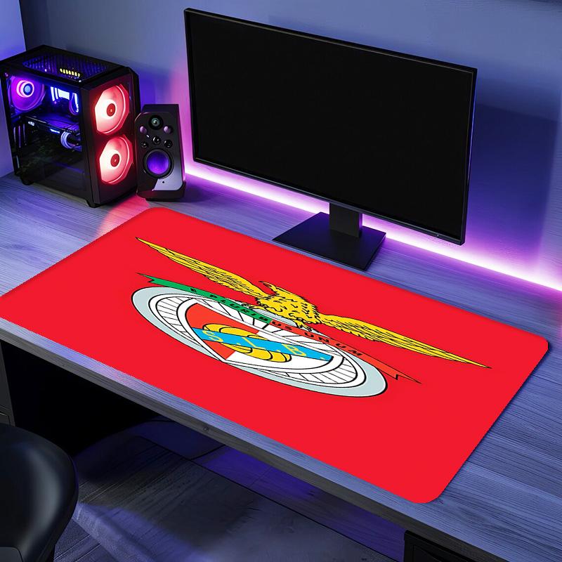 Sport Lisboa e Benfica Mouse Pad - Kaymaz Kauçuk Taban, İş, Oyun, Ofis ve Ev Kullanımı İçin Pürüzsüz Yüzey, Masaüstü Mouse Pad