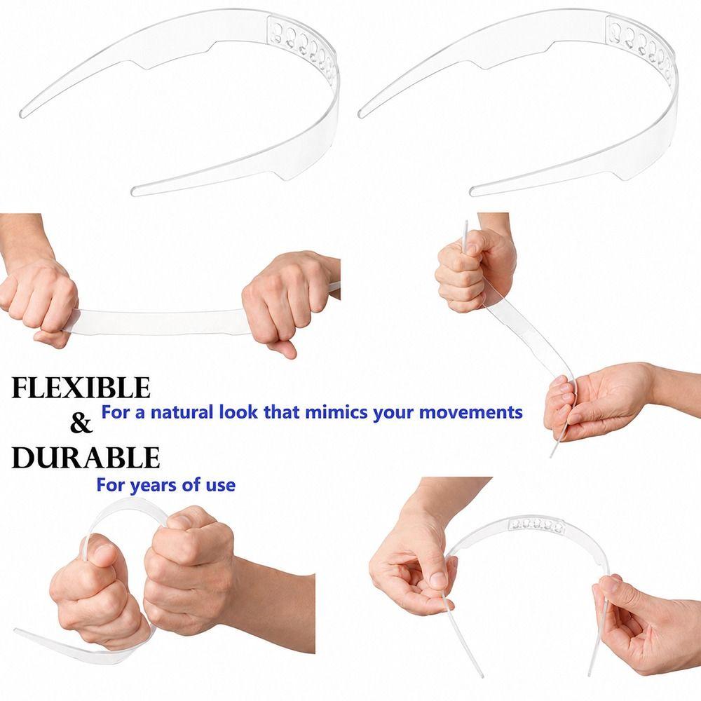 Kit Bundle Stecche per Colletto Strumento per Colletto Rigido della Camicia Modellatore Fissaggio Regolabile Anti-arrotolamento per Camicia