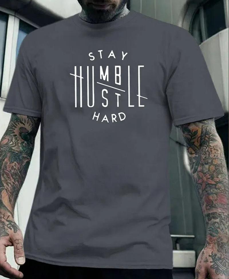 Summer Casual Men's T-Shirt Daily Outdoor Loose Comfortable Short Sleeves Fashionable Street Style Gradient Color Top Tees