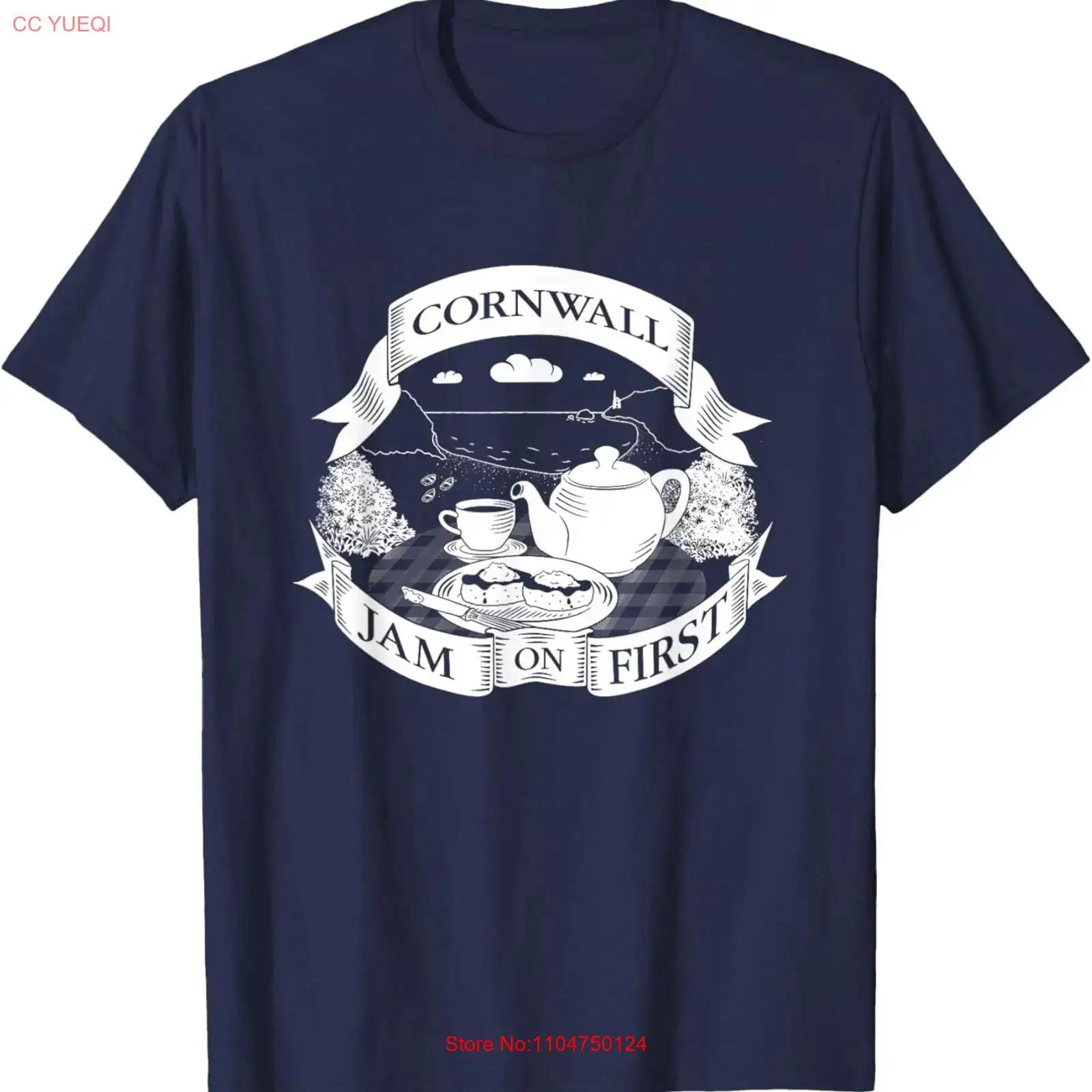 

Cornwall Jam On First T Shirt vintage Washed Top For Everyday Wear designer clothes graphic Stretched Slightly Soft Stylish 5XL різнокольоровий