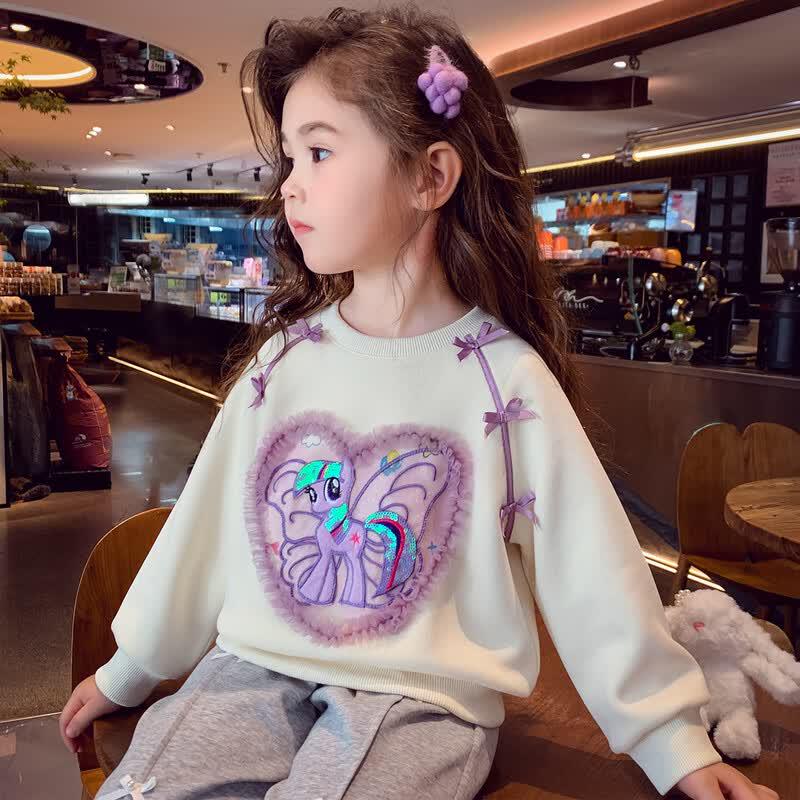 MIMIHELLO Girls' Autumn/Winter Cartoon Sweatshirt