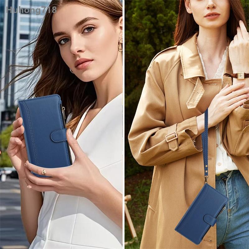 Zipper Leather Case For Huawei Nova 3E 4E 5T 7i 8i 12S 12i 13i 6 9 SE 11 12 Lite 13 Pro 14 Ultra Y70 Plus Y90 4G 5G Wallet Cover Casing