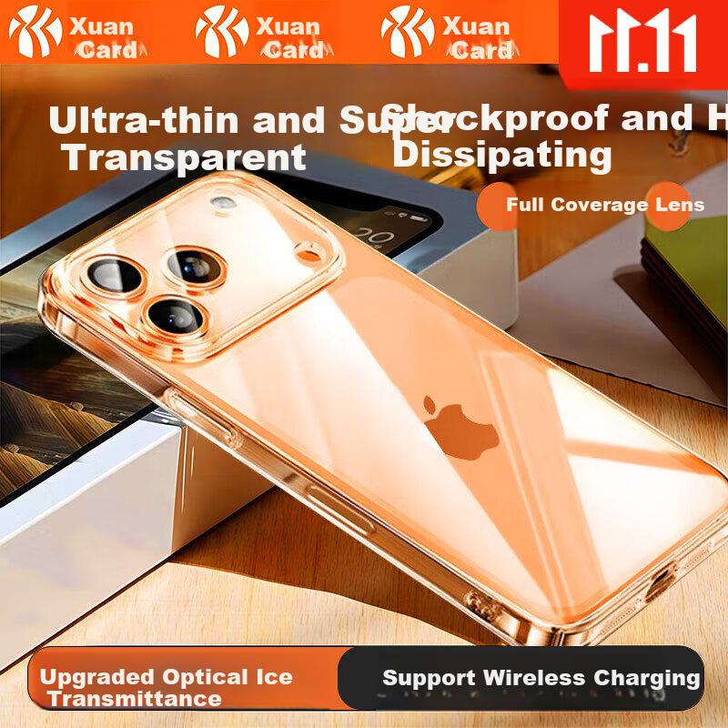 17pro Phone Case iPhone 17pro Transparent Lens Full Package Ultra-thin Magnetic Adsorption Charging Magnetic Adsorption Anti-fall Heat D