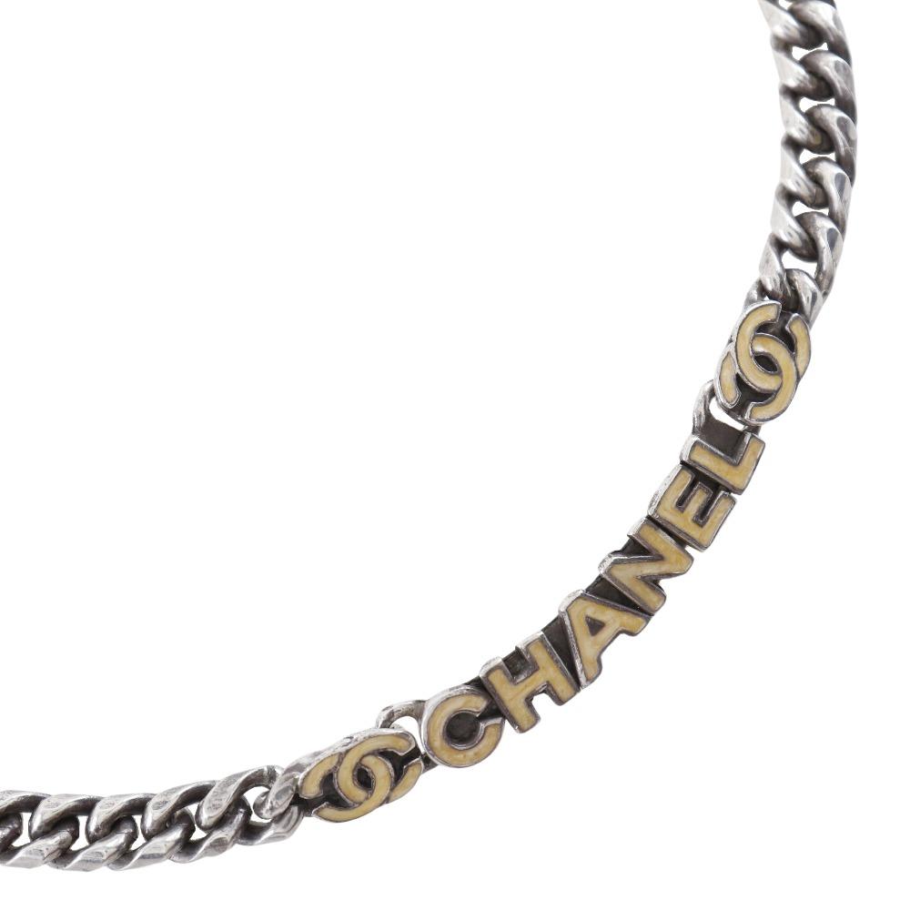 

CHANEL Logo COCO Mark Necklace metallic 50g Women Used