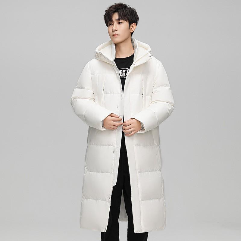 D Same Style 2026 Winter Mid-Length Down Jacket Windproof Warm Unisex Plus Size