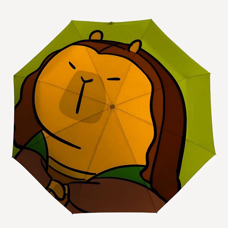 

1pc Capybara Umbrella - Portable Home Essential, Durable Iron Frame with Rod Structure, Fashion Lovers yy250910015