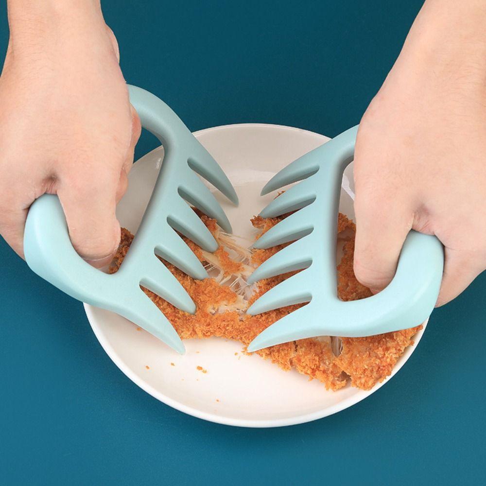2Pcs Anti-scald Tear Meat Tools Manual Meat Shredder Bear Claw BBQ Claws Pulled Pork Chicken
