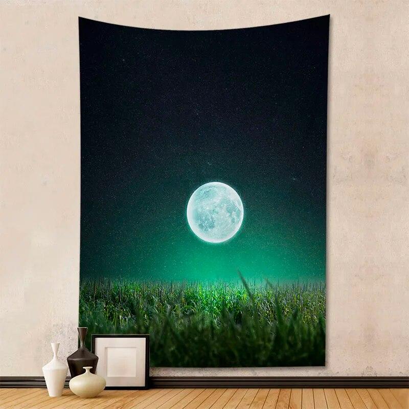 Tapestry beautiful starry sky moon room decoration home life wall hanging background cloth