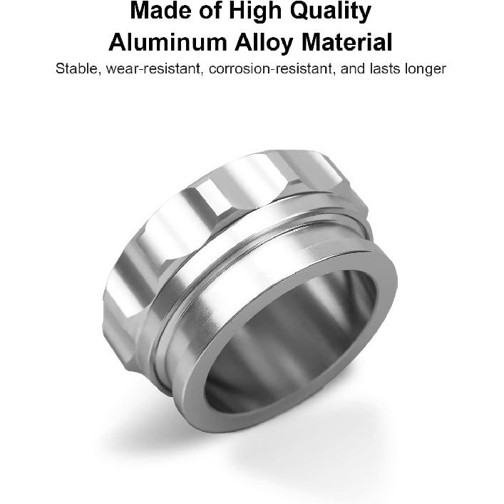OD 2"/50.8Mm Aluminium Alloy Fuel Cap Weld On Filler Neck Oil Tank Cap Silver