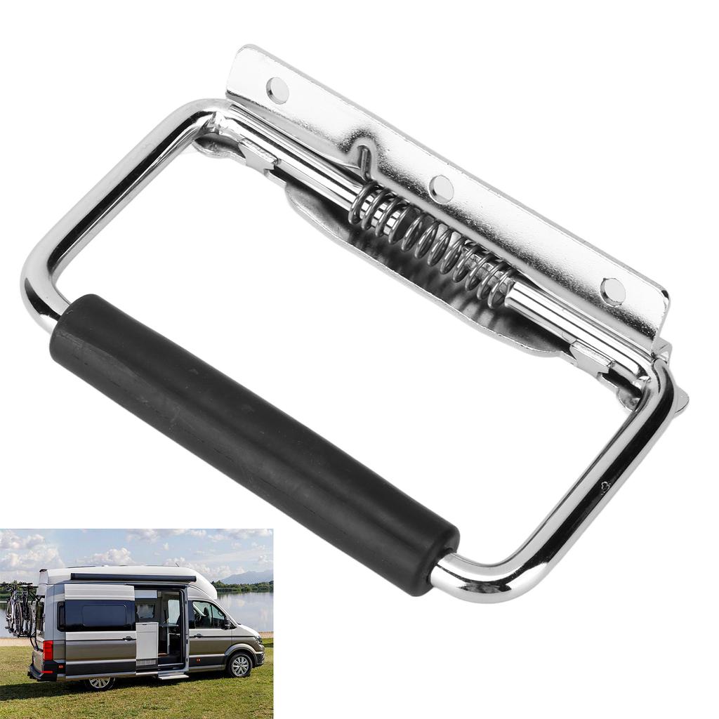RV Door Handle Stainless Steel Fold Away Grab Handle RV Accessories for Yacht Camper