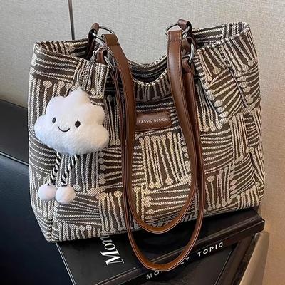 Tote Bag Canvas Bag Women'S Bag Versatile High-End Commuting Shoulder Large Capacity Large Bag