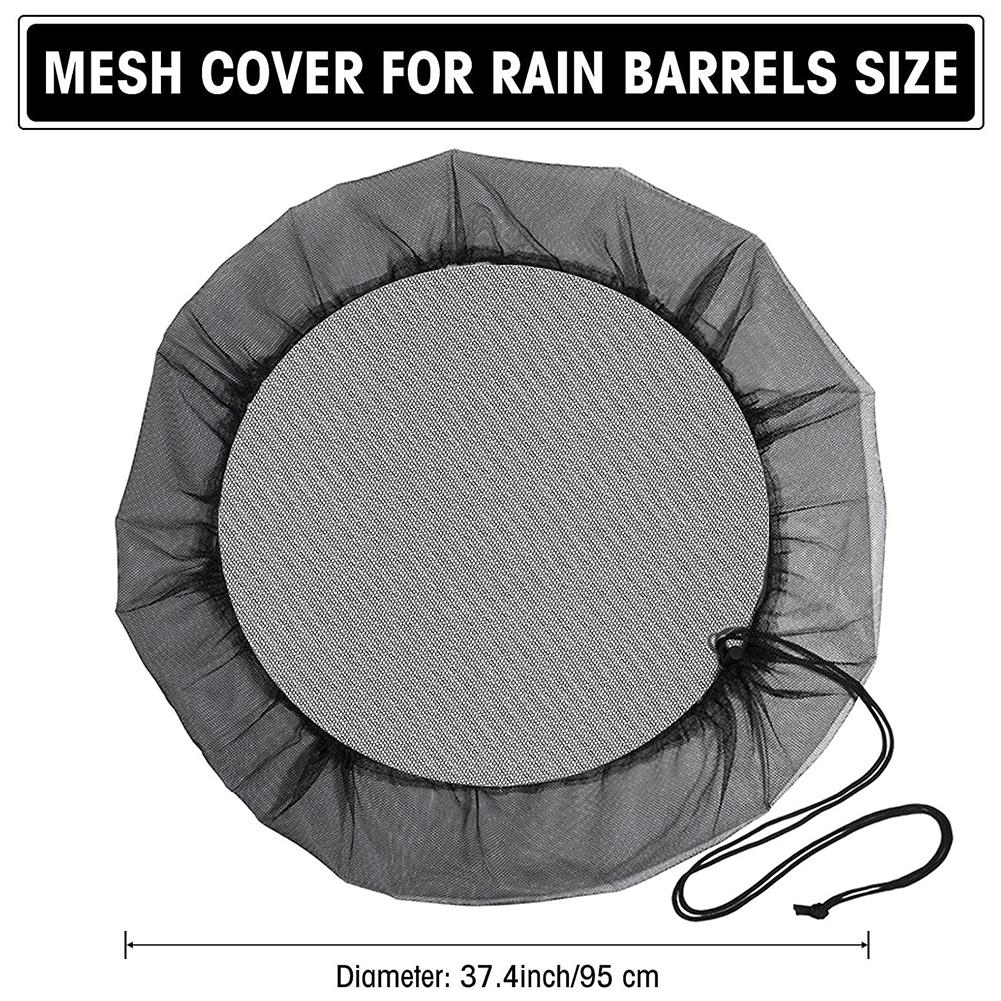 Mesh Cover Netting for Rain Barrels PE Water Collection Buckets Tank Raindrop Harvesting Tool Anti-Mosquito Water Protection