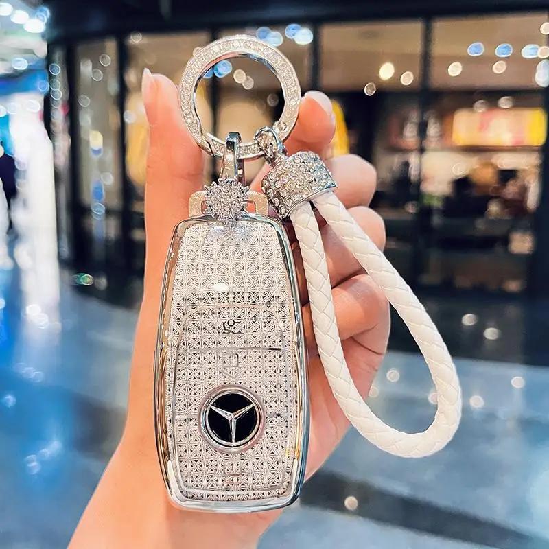 TXF4   Fashion Car Key Case Cover For Mercedes Benz A B C E Class GLS GLA GLK GLC CLS CLA AMG W204 W205 W212 W463 W176 Keychain Fob
