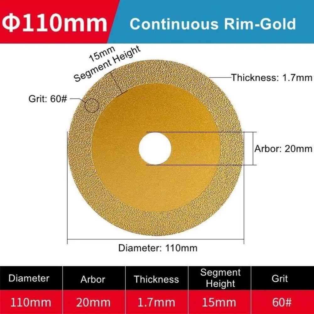 Diamond Sand Angle Grinder Saw Blade Silver/Gold Diamond Grinding Blade  Stone Processing