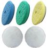 5 Pack 6 Inch Polishing Pads Heavy Duty Orbital Polishing Pads For Painted Surfaces Hook And Loop Foam Buffer Pad Set, Fits 5.5" Backing Plate