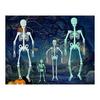 Glowing Skeleton Doll 90cm Set of 2 Luminous Skeleton Toy Party Room Car Interior Decoration Horror Figure
