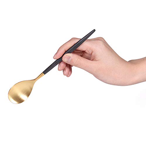 Cutipol MIO Black Gold Dessert Spoon MI08GB