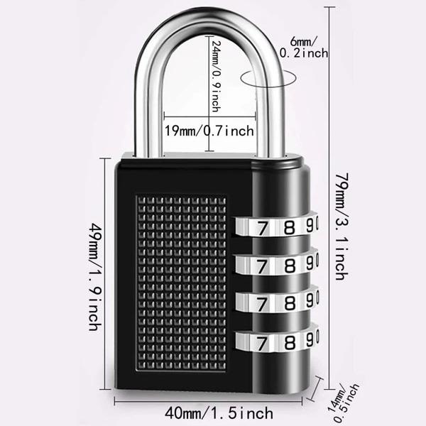 AJF Manufacturer Direct  Customized Zinc Alloy Anti-Theft Password Security School Locker Combination Padlock Premium (Black,Zinc Alloy&Door Lock) чёрный