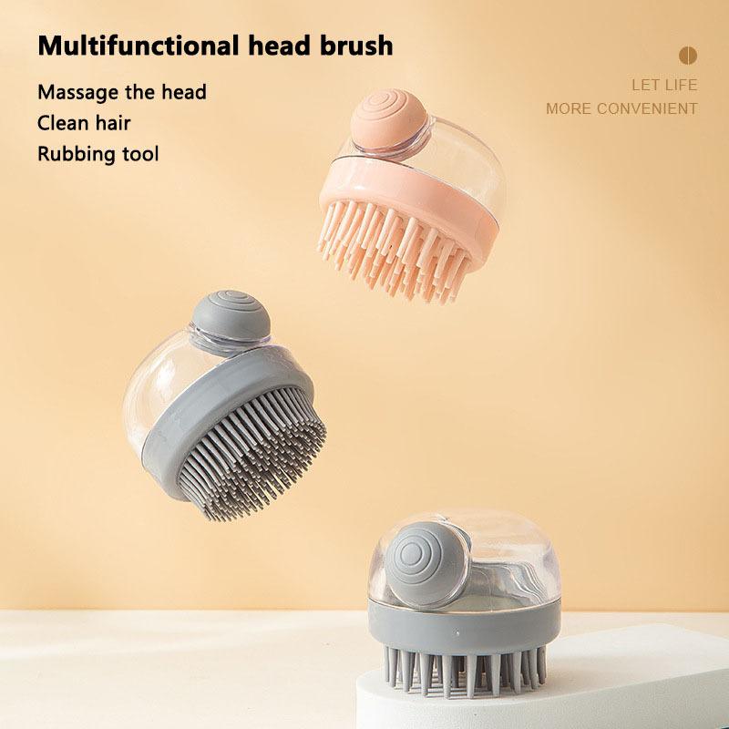 Add Liquid Bath Brush Scalp Massage Comb Automatic Add Liquid Comfort Shampoo Brush Cleaning Massage Bath Brush