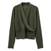 Xin Ge Women's Wool-Blend V-Neck Sweater - Slimming Autumn Knit