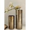 Vase für Wohnzimmer | Metallvase für Heimdeko | Blumenvase Vintage Antik Dekor | Tisch Gold Blumenvase für Heimdekoration