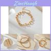 Unique Geometric Design Minimalist U-shaped Horseshoe Buckle Chain Bracelet Necklace