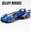 1/22 V12 Sportwagenmodell Vision VGT Gran Turismo Legierung Konzept Diecast Metall Simulationsspielzeug Modellautos für Kinder Geburtstagsgeschenke