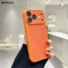 Matte for Magsafe Camera Film Case for iPhone 15 16 Pro Max 13 14 Instantly Change To 17 Pro Max Liquid Silicone Cover