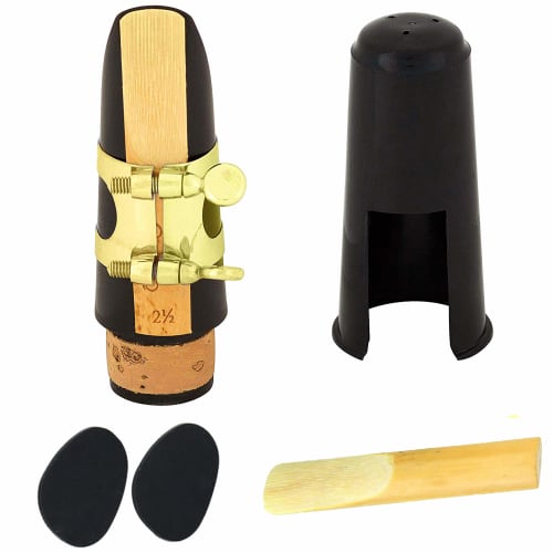 

akindou Beginner s B-flat Clarinet Mouthpiece Set with Reeds (Gold)
