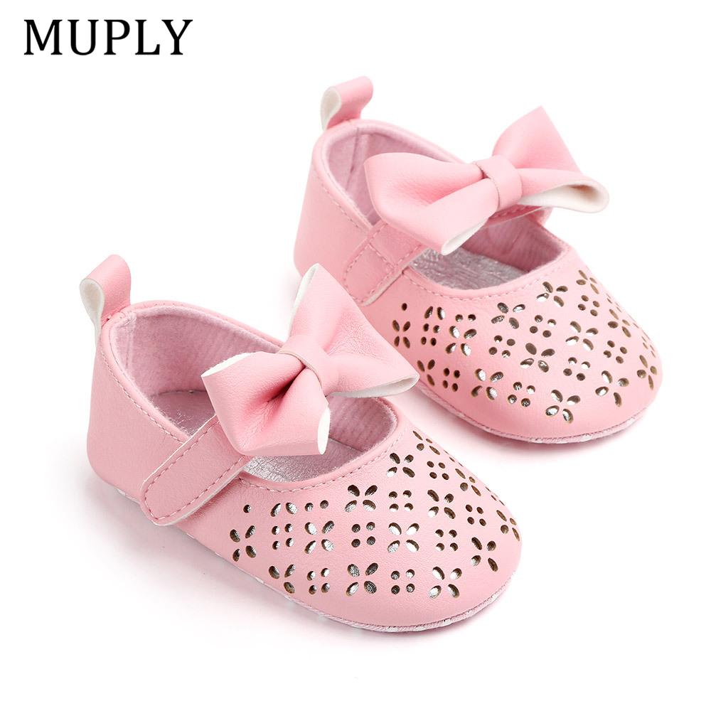 Mode Babyschuhe für Neugeborene Baby Mädchen erste Wanderer Säugling großen Bogen Prinzessin Hochzeit Party Schuhe Sommer weiche Sohlen Schuhe