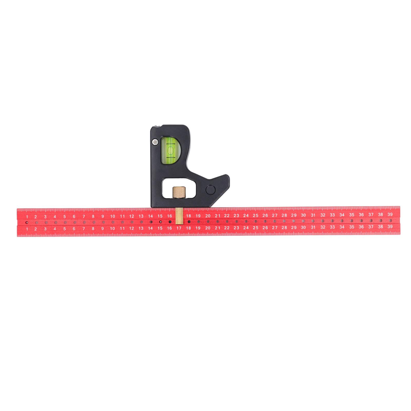 

Adjustable Sliding Ruler Precise Aluminum Alloy 90 45 Degree Combination Angles Ruler for Accurate Measurements