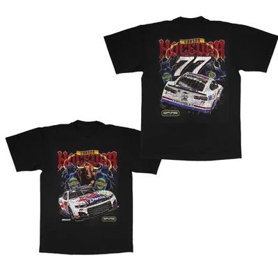T-shirt Classique à Col Rond Carson Hocevar E2 Apparel Black Chili's Car pour Homme