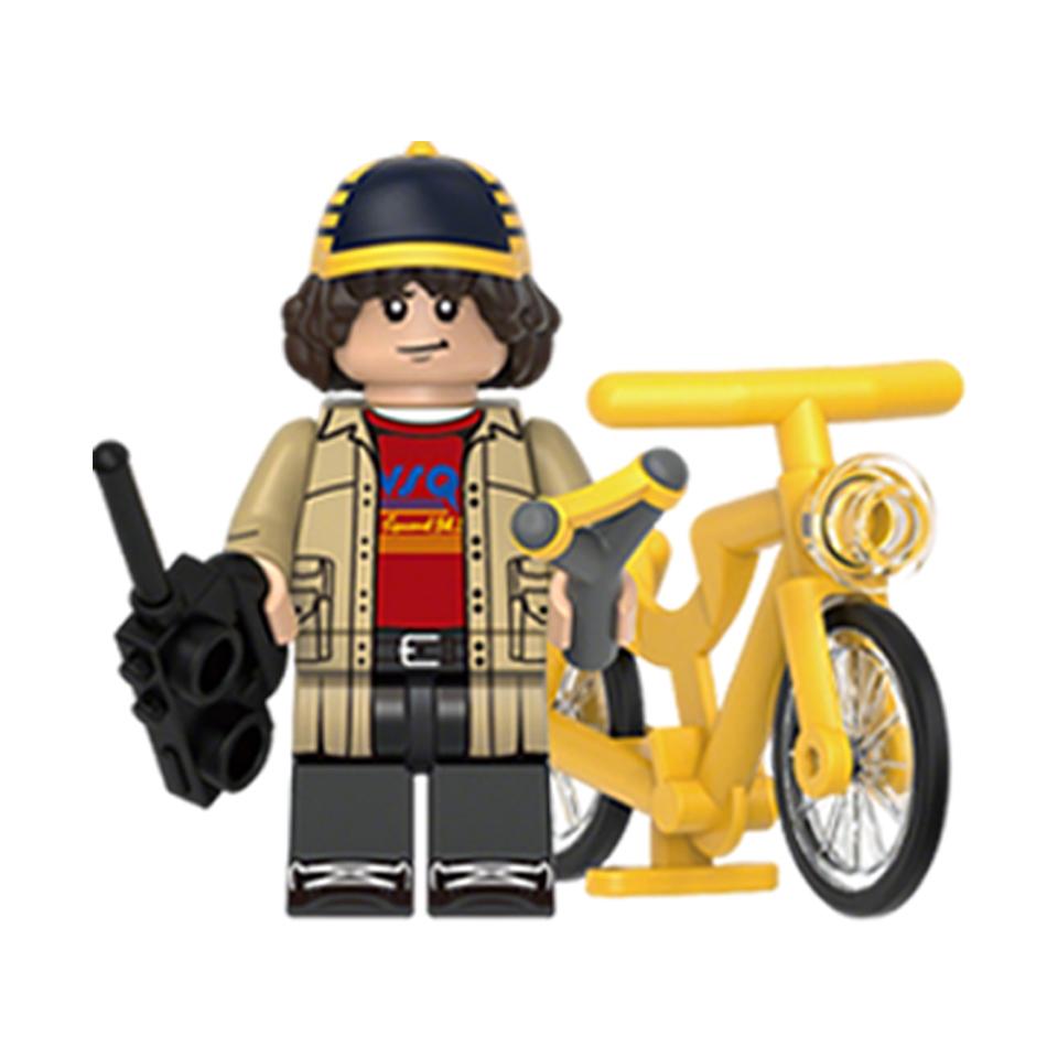 8Pcs/Set The Horror TV Dustin Mike Lucas Will Demogorgon Model Building Blocks Enlighten Action Figure Bricks Toys For Children
