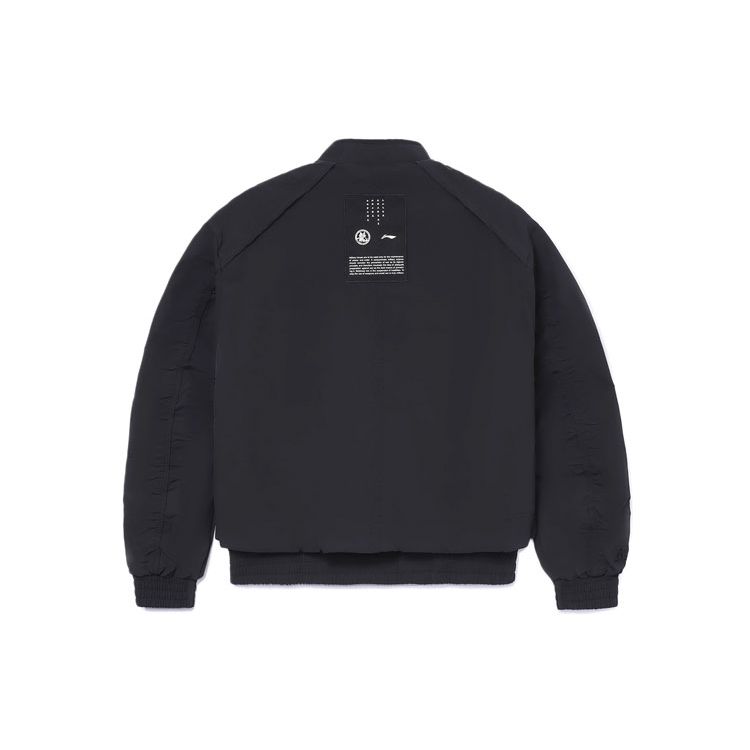 Li Ning X Jackie Chan Collaboration Kung Fu Series Logo Loose Long Sleeve Jacket Men Jacket Black AJDR423-1