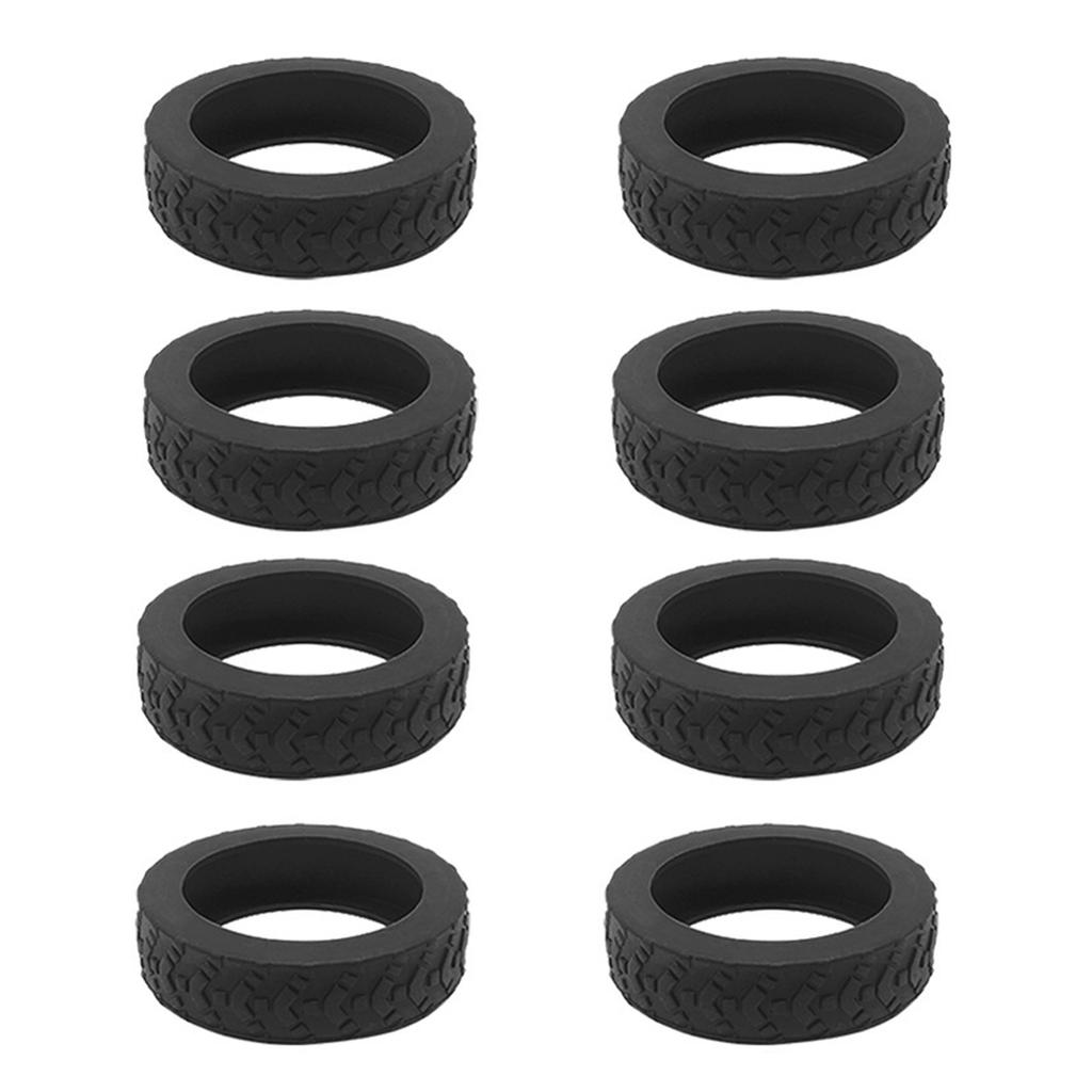 8pcs Universal Luggage Suitcase Wheels Silicone Wear Resistant Trolleys Case Caster For Suitcase