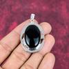Black Onyx 925 Solid Sterling Silver Pendant, Handmade Gemstone Pendant , Gift For Mom Antique Jewelry