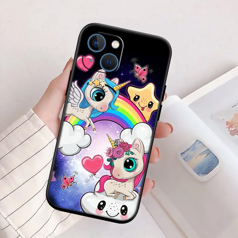 RP14 Cartoon Unicorn New High-End Shell Phone Case for Redmi Note 13 14 Pro+ Plus A3 A3X 13X 13C 13R 14S 14C 14R