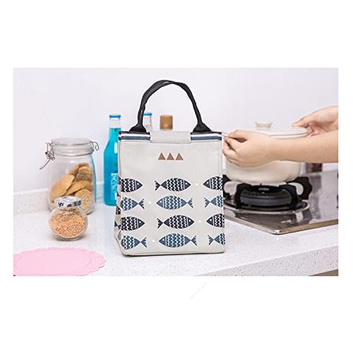 No-brand Lunch Bag, Handbag, Insulated Tote Bag, Mini Tote Bag, Japanese-style, Waterproof, Lightweight, Small To Large, for Commuting, School, Small